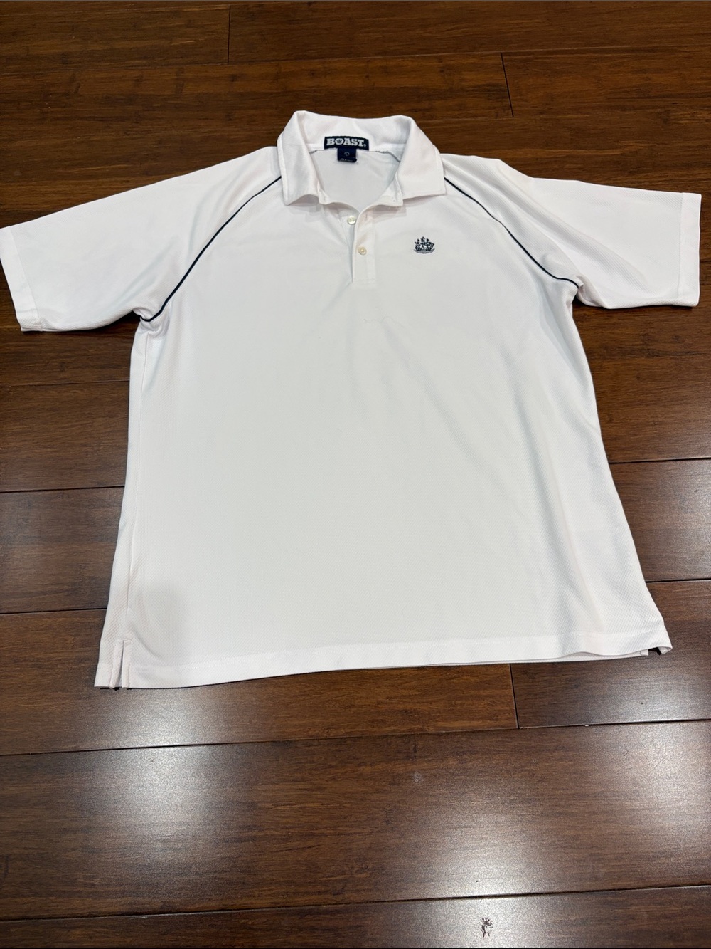 BOAST Golf Men's White Polo Shirt, L